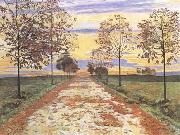 Ferdinand Hodler Autumn Evening (mk09) oil on canvas
